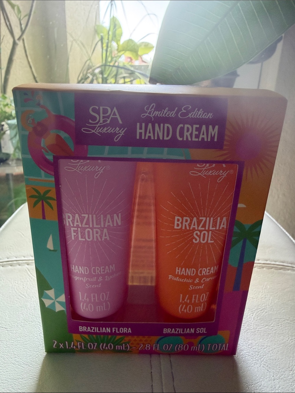 SPA Luxury Limited Edition Hand Cream Duo - Pink & Orange